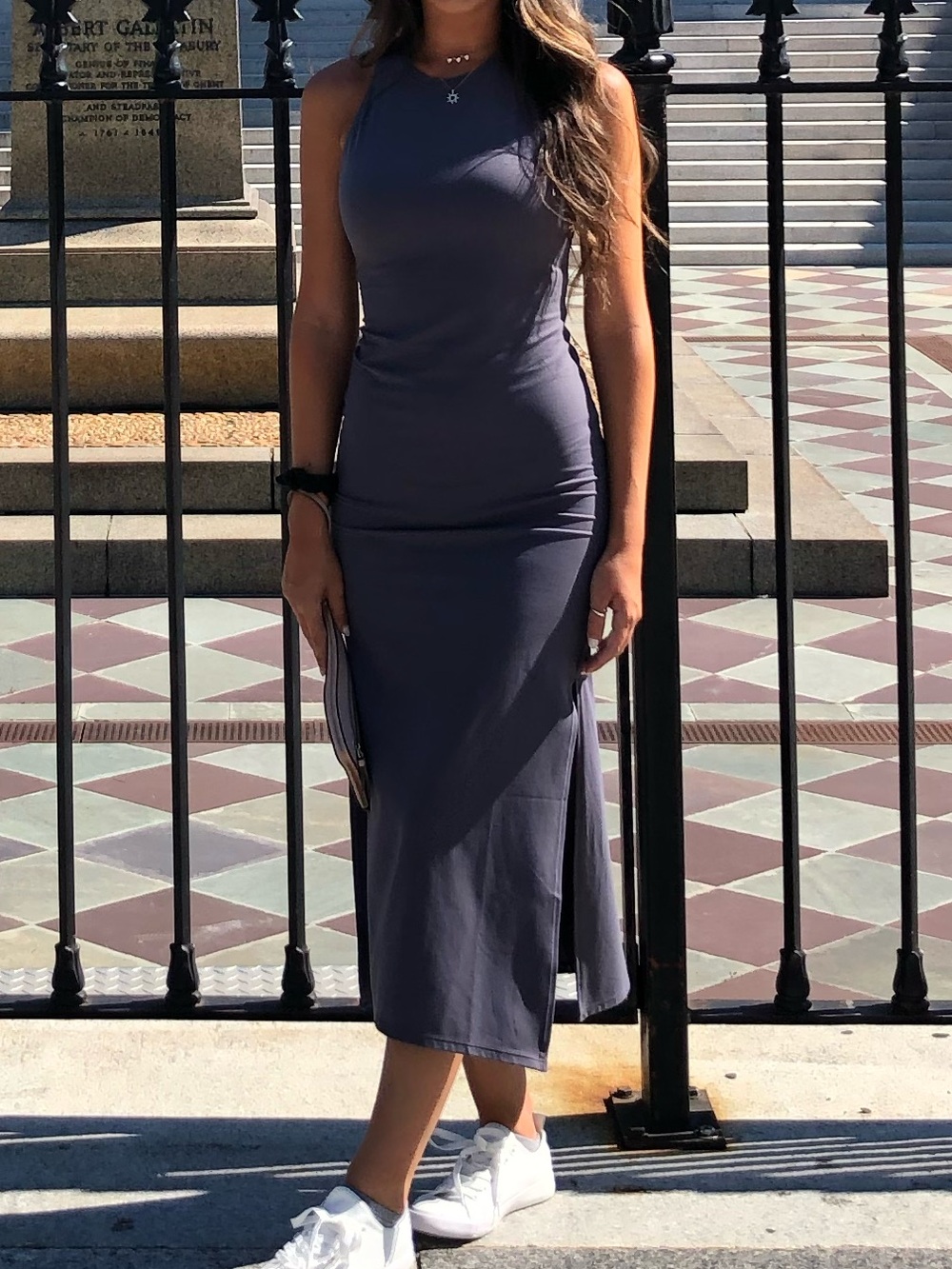 Lululemon Sleeveless Midi Dress in Mist